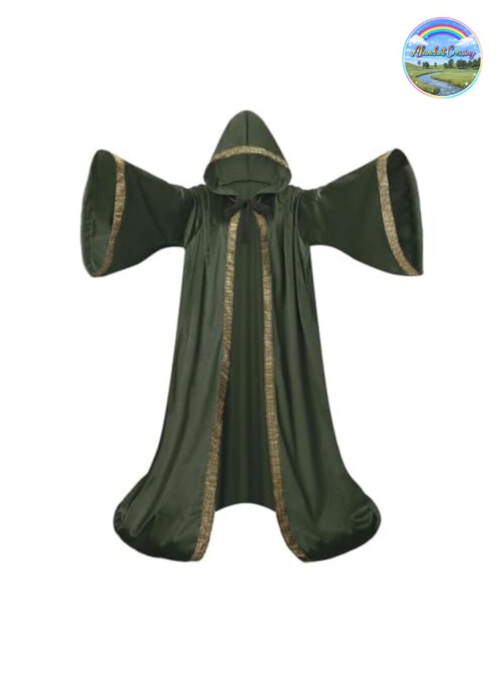 Velvet Hooded Wizard Cloak Costume Medieval Cosplay Halloween